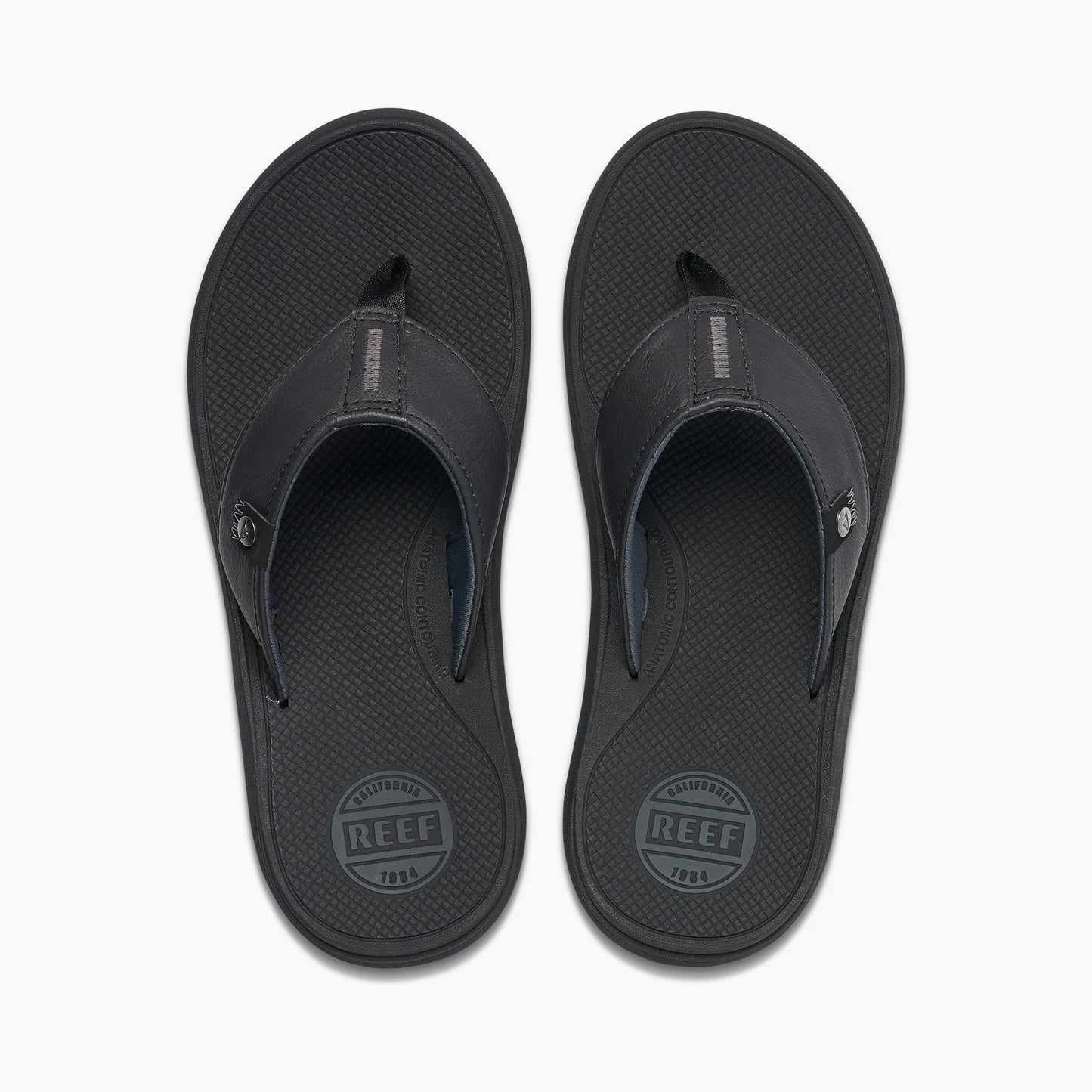 Reef Phantom Nias Mens Sandal - Black Mens Footwear