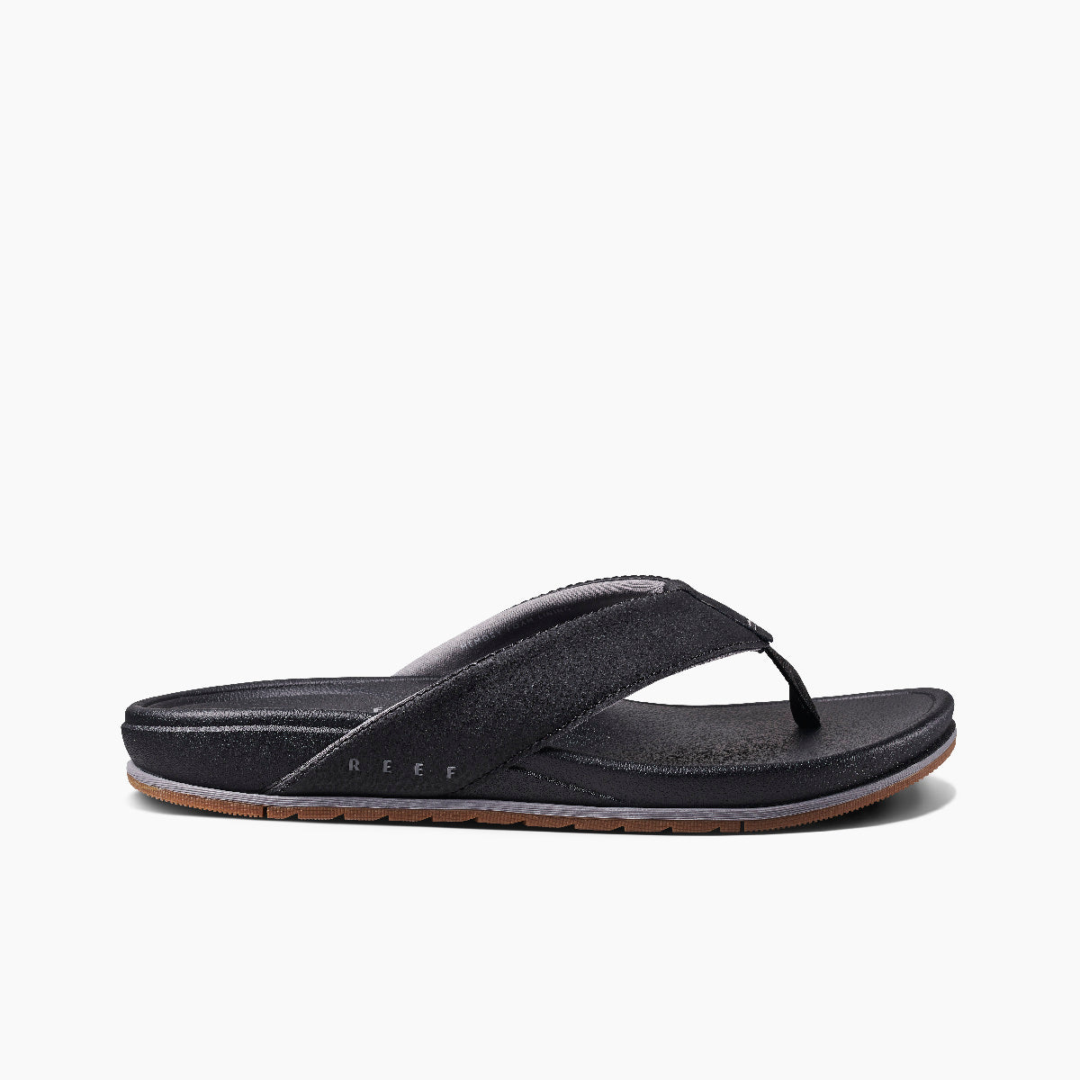 Reef Cushion Bonzer Comfort Sandals - Black Gum Mens Footwear