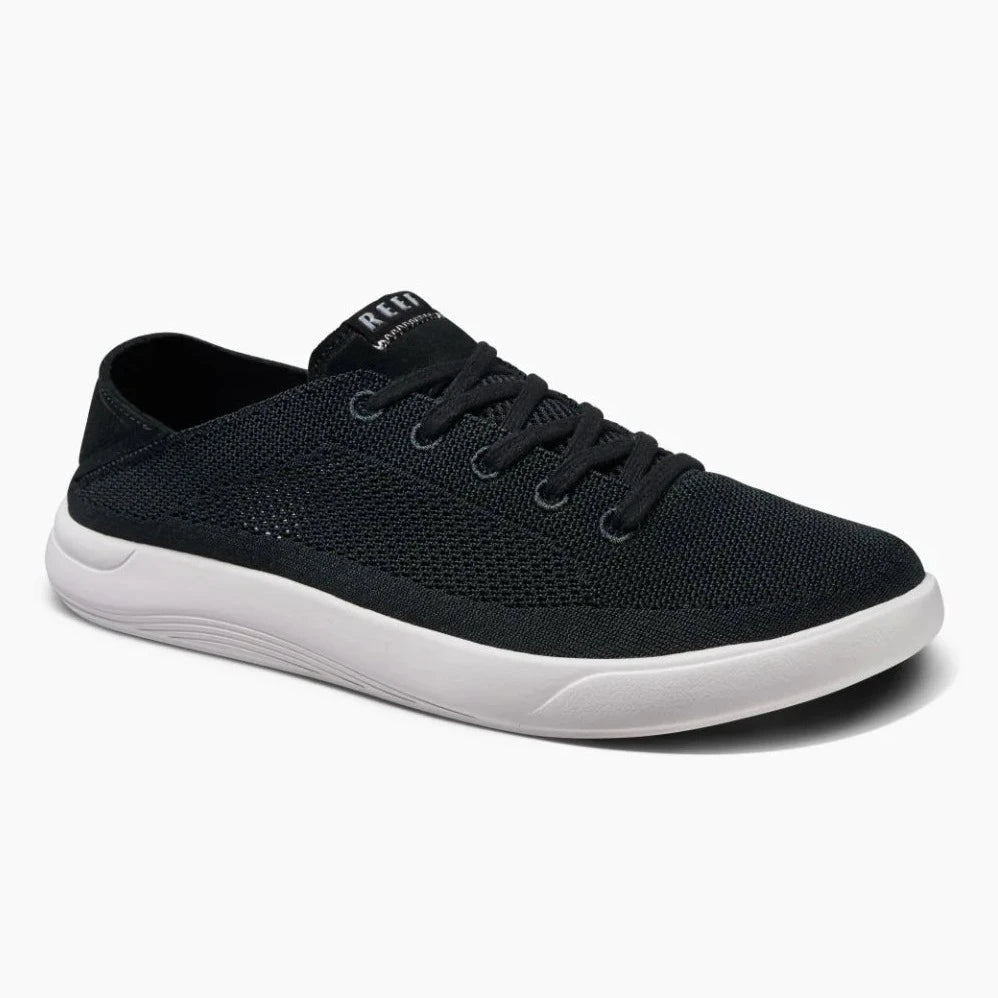 Reef Swellsole Neptune Cushion Shoes - Black White Mens Footwear