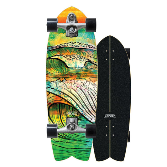 Carver 29.5" Fish Swallow Complete Longboard Skateboard Longboard Skateboard