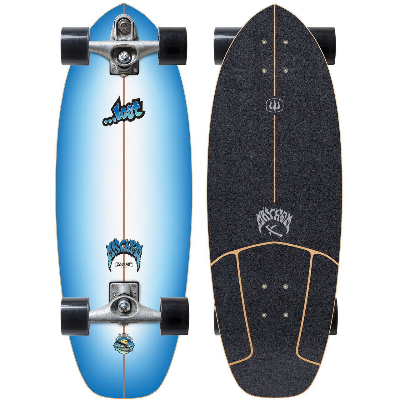 Carver x LOST Carver C7 Raw 30.5" Puddle Jumper Surfskate Complete Skateboard