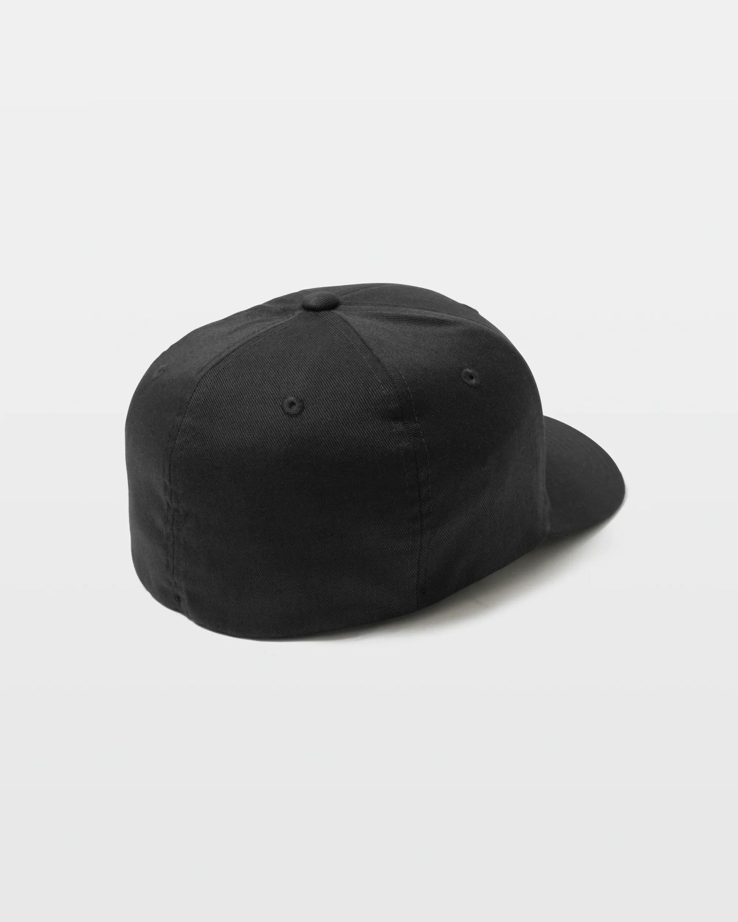 Volcom Full Stone Flexfit Hat - Vintage Black / Red Mens Hat