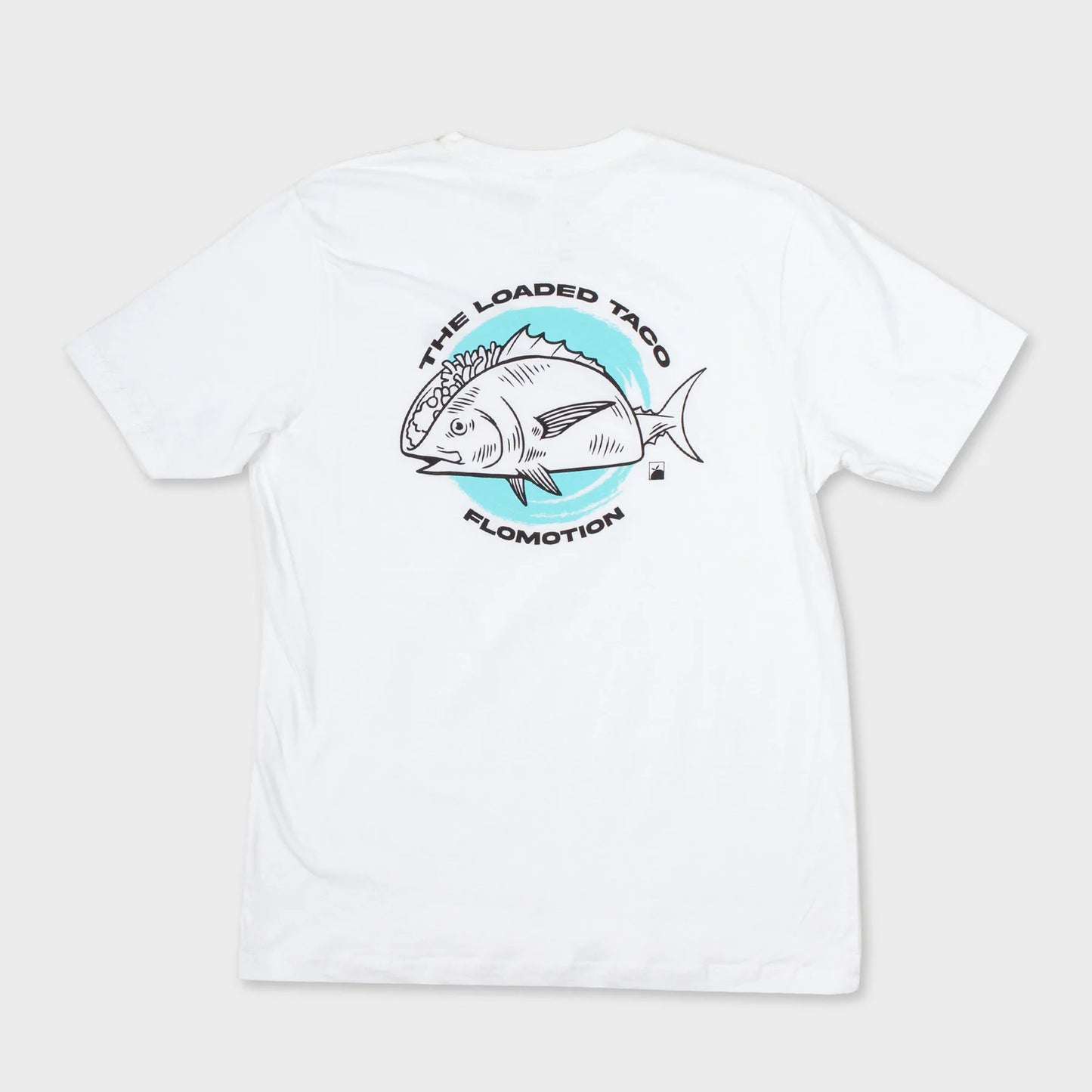 Flomotion Loaded Fish Taco Tee Shirt - White Mens T Shirt
