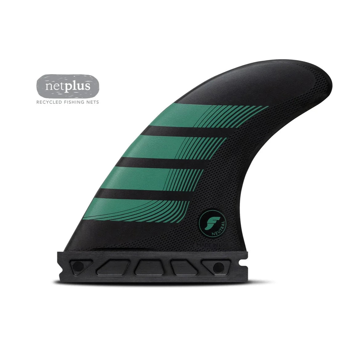 Futures Fins F6 Alpha Series Medium Carbon Green Thruster Fins Fins
