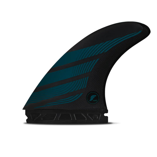 Futures AM2 Alpha Thruster Fins Large - Carbon Teal Blue Fins