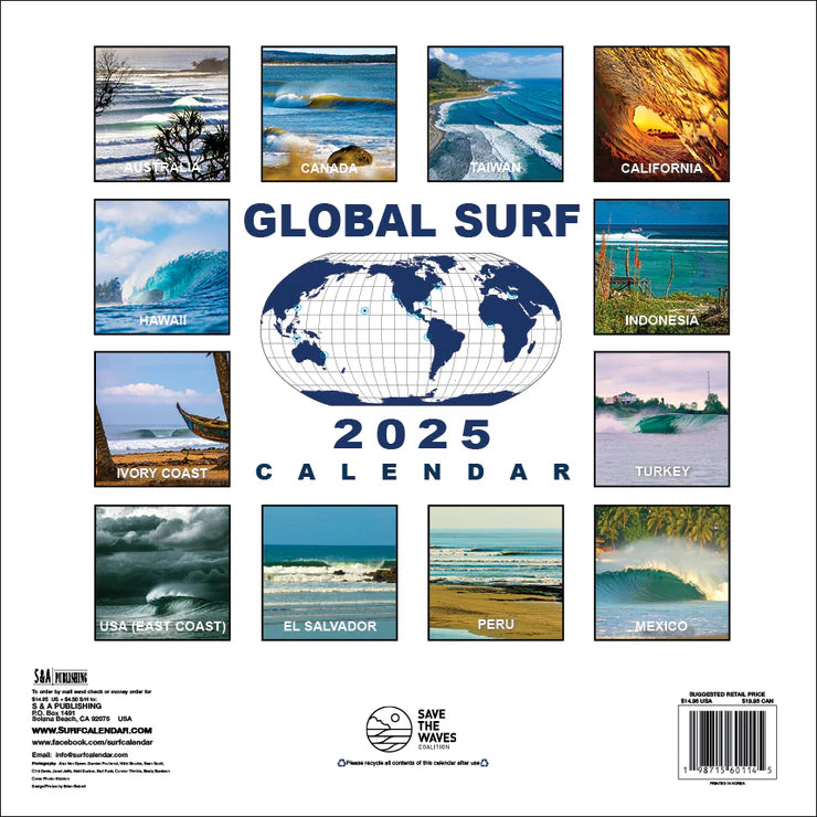 Global Surf Calendar 2025 Misc