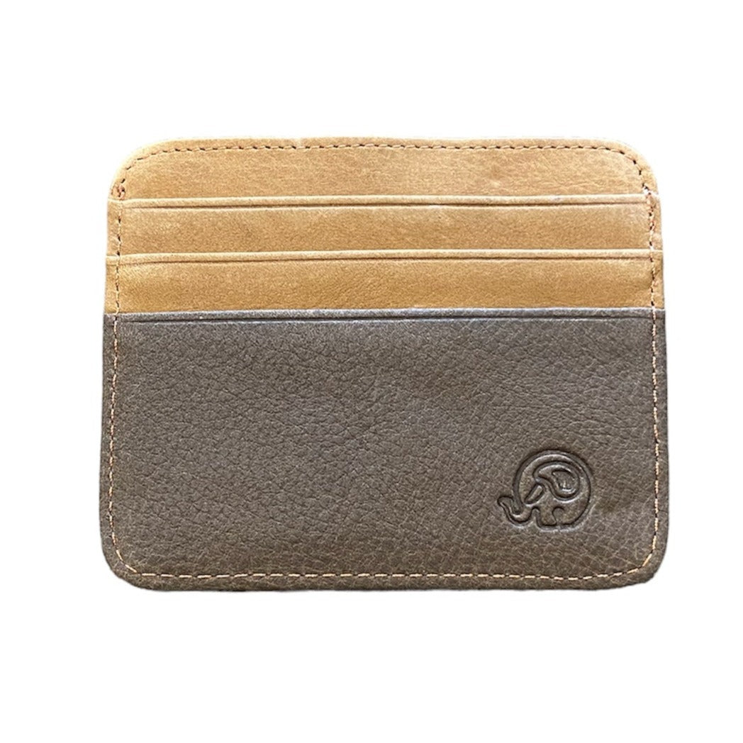 Surf World Leather Slim Credit Card Wallet wallet Brown