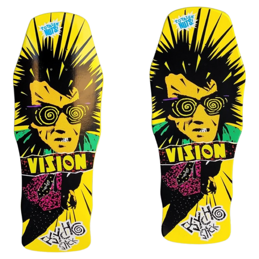 Vision "Double Take" Series Psycho Stick Deck - 10"x 30" Complete Skateboard