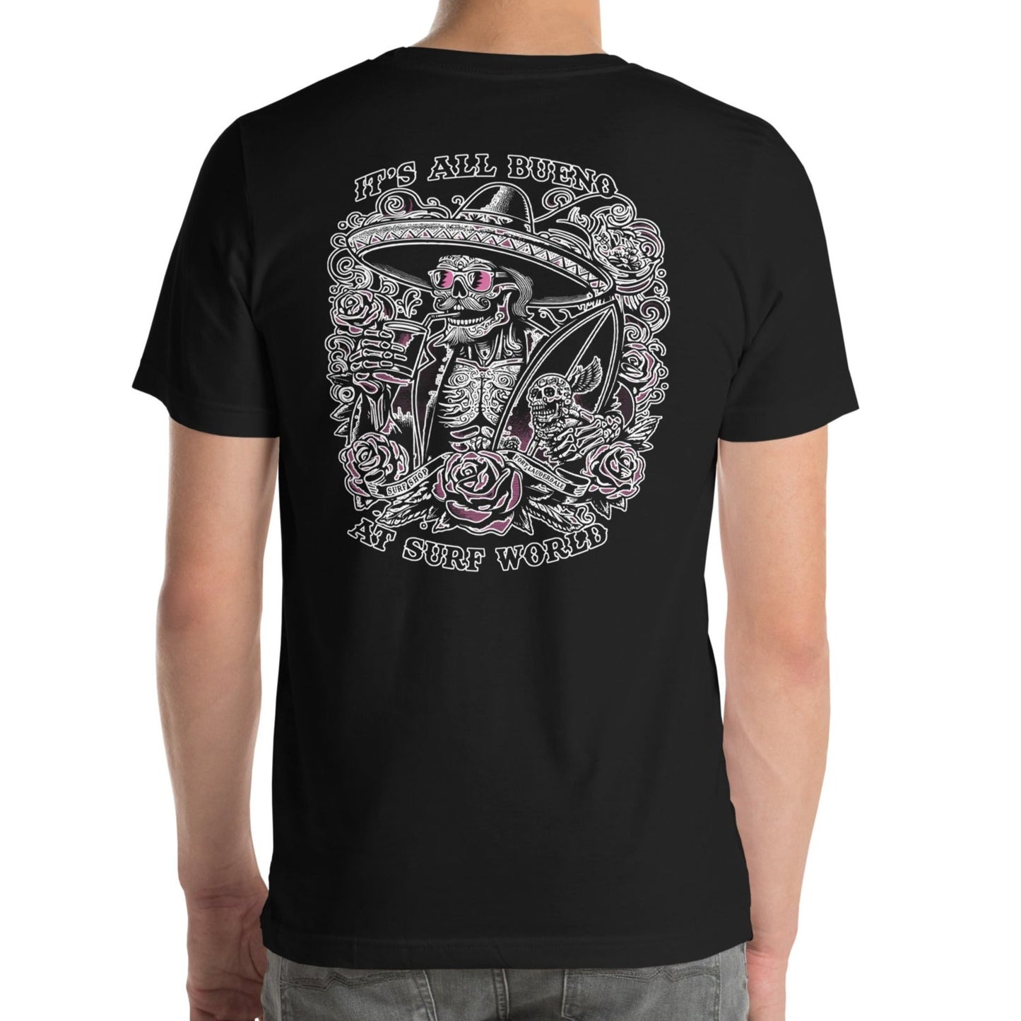 It's All Bueno at Surf World Tee on Dark Colors Mens T Shirt Black