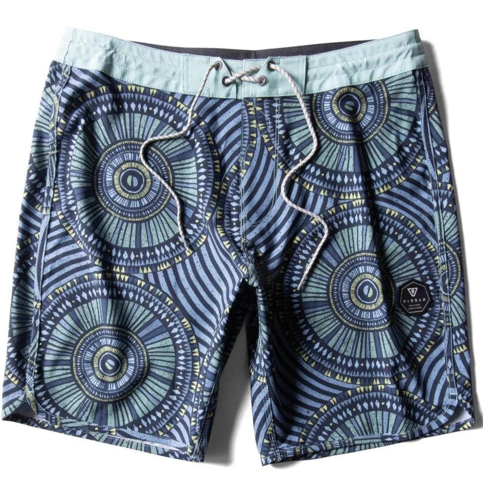 Vissla Skeleton Coast 18.5"Mens Boardshort - Jade Blue Mens Boardshorts