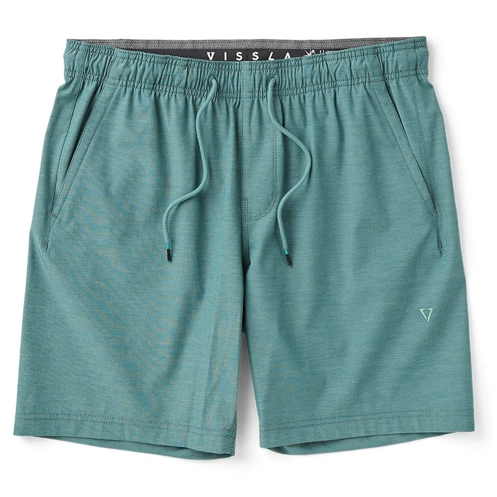 Vissla Hemp No See Em's ECO Elastic Shorts 18.5" - Dusty Green Mens Shorts