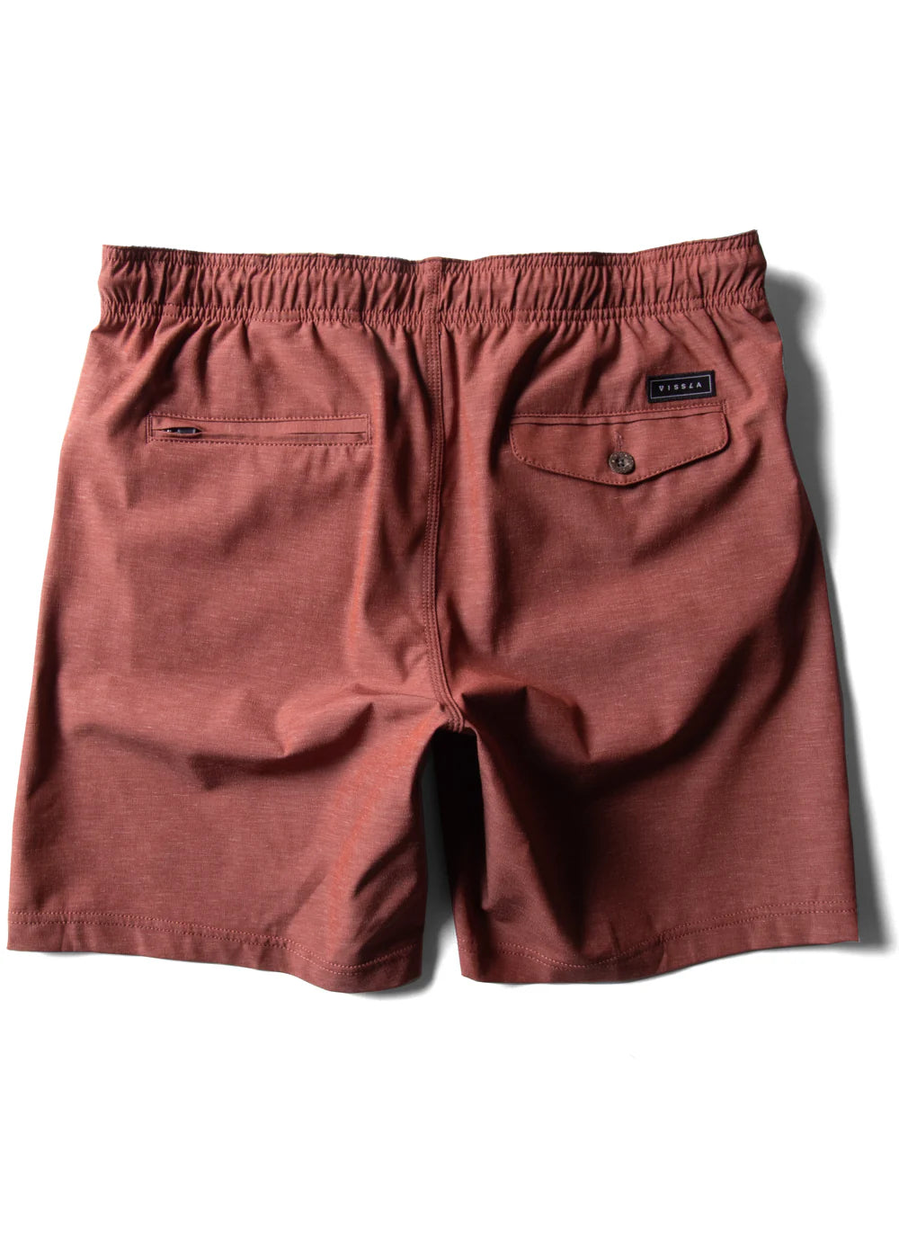 Vissla Hemp No See Em's ECO Elastic Shorts 18.5" - Barn Red Mens Shorts