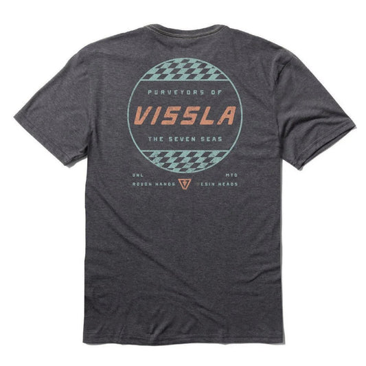 Vissla Rough Hands COMP LITE ECO PERFORMANCE TEE - Blk Heather Mens T Shirt