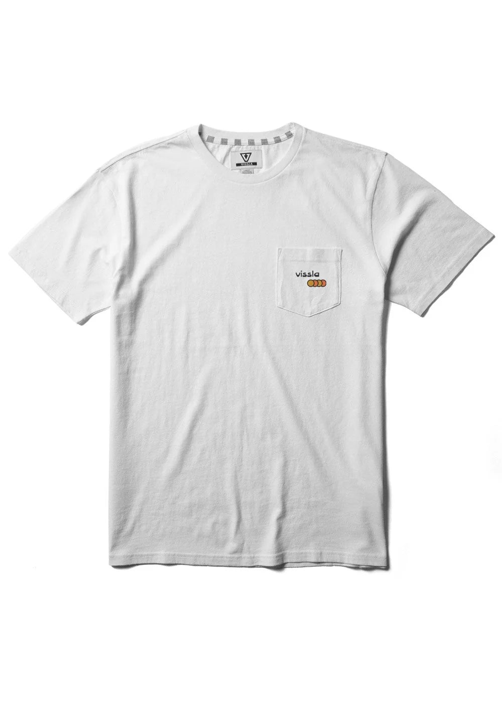 Vissla Calypso SS Pocket Tee - White Mens T Shirt