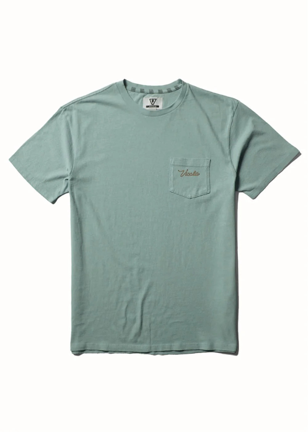 Vissla Baja West SS Premium Pocket Tee - Sage Green Mens T Shirt