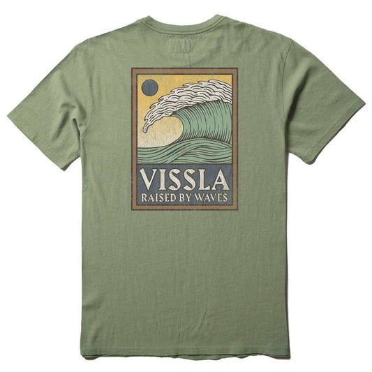 Vissla Peaky SS Tee - sage Mens T Shirt