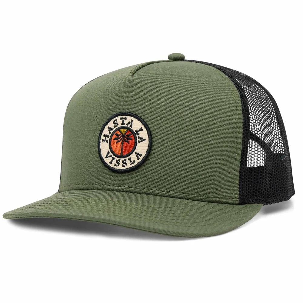 Vissla Solid Sets Palms Trucker Hat - Green Mens Hat