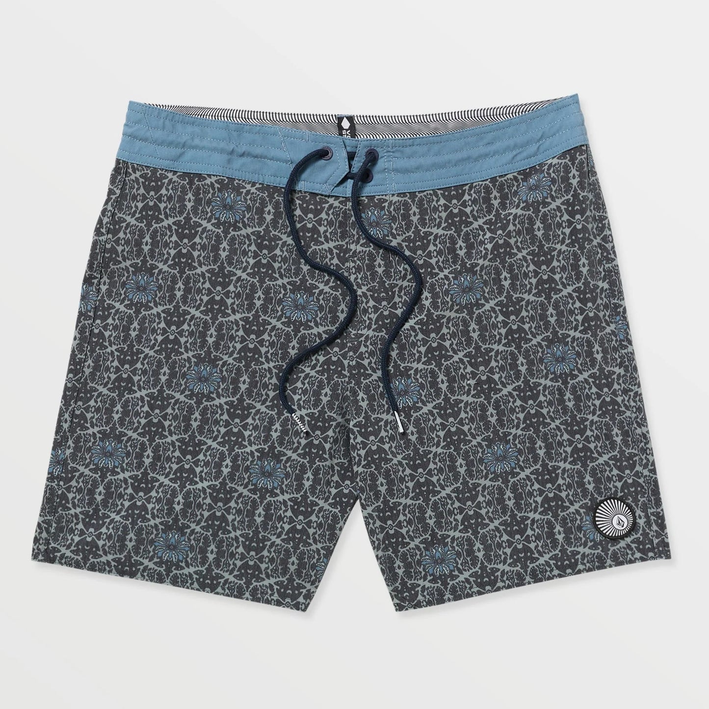 Volcom Psych Stretch Mens 19" Boardshorts - Moonbeam Black Mens Boardshorts