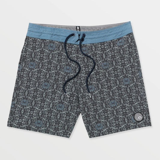 Volcom Psych Stretch Mens 19" Boardshorts - Moonbeam Black Mens Boardshorts