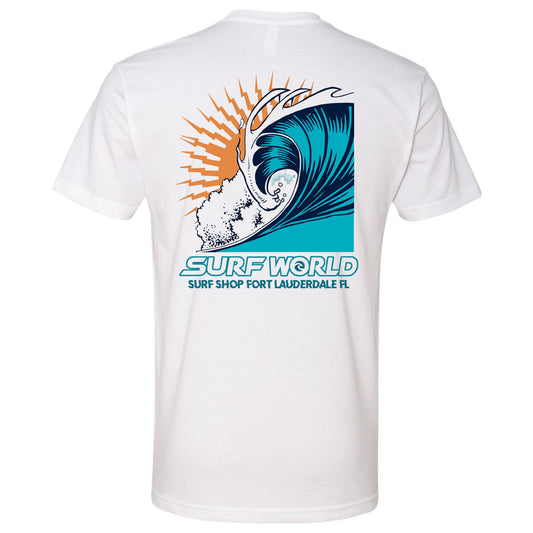 Surf World Silver Thatch Tube 2024 Tee Florida - White Mens T Shirt