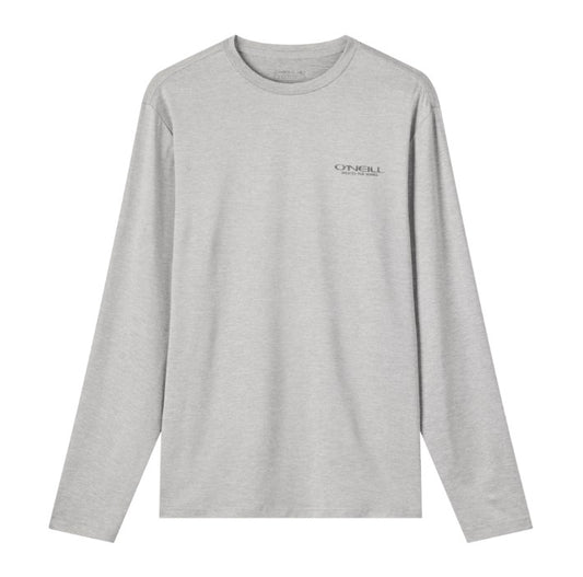 Oneill Men's TRVLR UPF LS RASH GUARD TEE - HEATHER GREY Rashguard Sun Protection