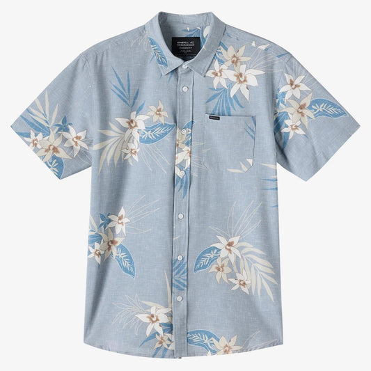 Oneill Trvlr Traverse UPF SS Standard Button Down Shirt - LGR Mens Woven Shirt