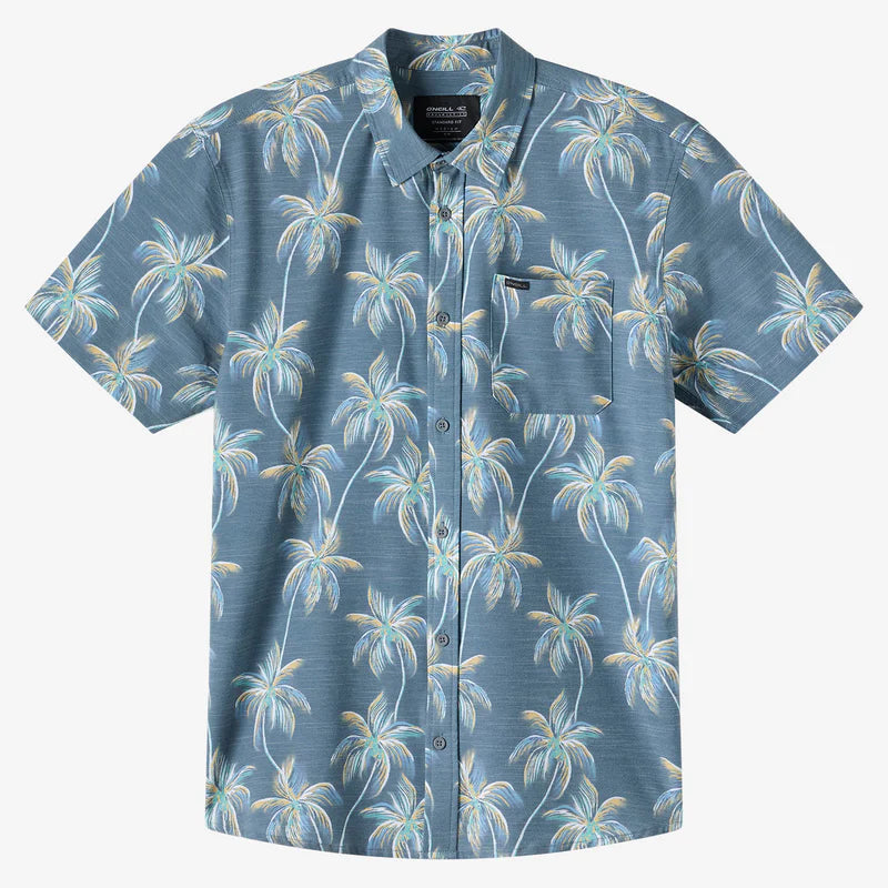 Oneill Trvlr Traverse UPF SS Slub Button Down Shirt - DSL Mens Woven Shirt