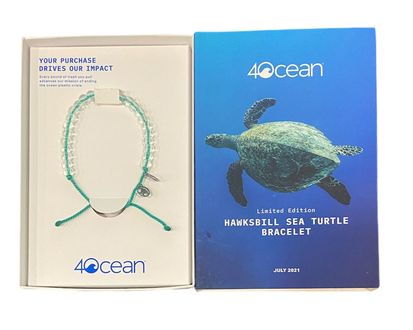 4Ocean Limited Box Set Hawksbill Turtle Beaded Bracelet - Green Jewelry