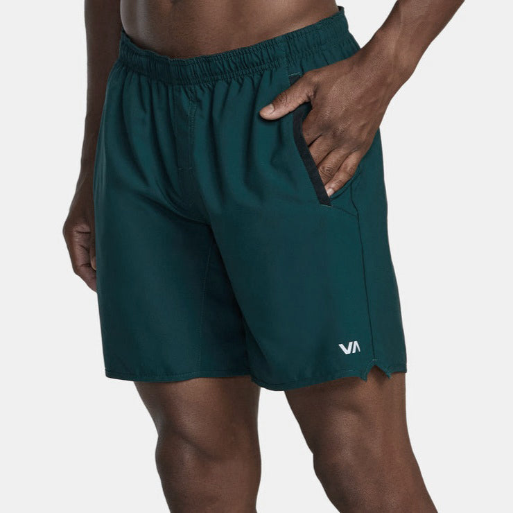 RVCA Yogger Stretch 17" Shorts - Deep Sea Green Mens Shorts