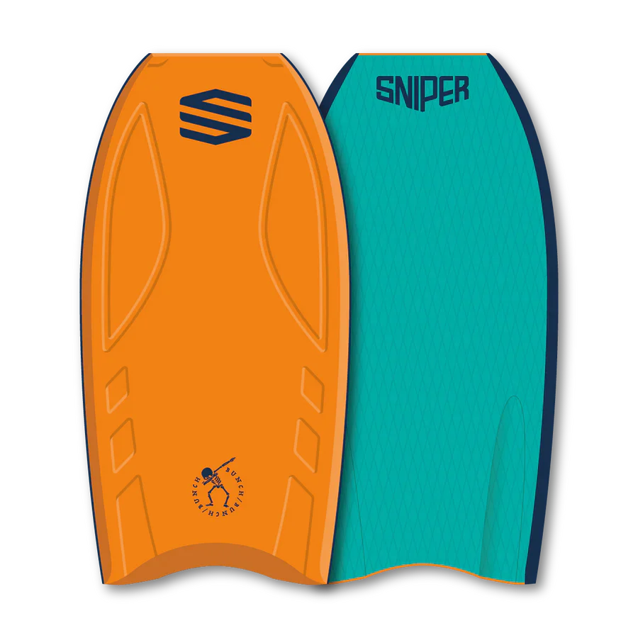 Sniper Bodyboards Bunch Carbon Stringer EPS Core 42.5" bodyboard 42.5 Orange