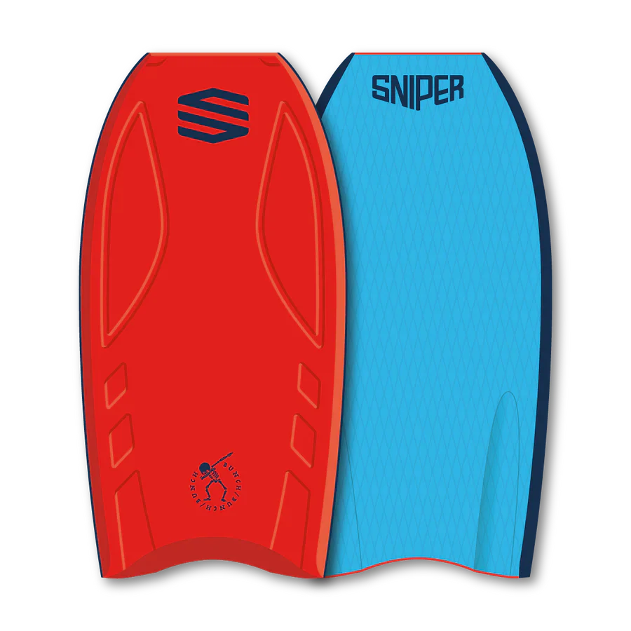 Sniper Bodyboards Bunch Carbon Stringer EPS Core 42.5" bodyboard 42.5 Red