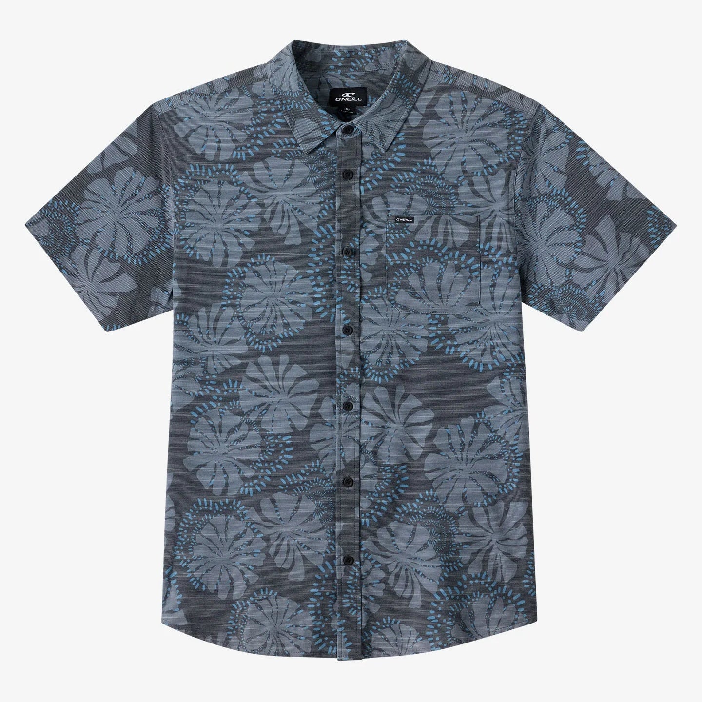 Oneill Trvlr UPF SS Slub Button Down Shirt - Blk2 Floral