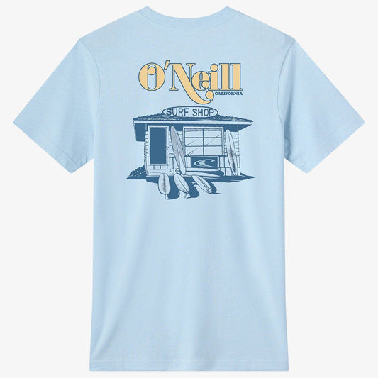 O'Neill Surf Shop Classic Men's Tee Shirt - Sky Blue Heather