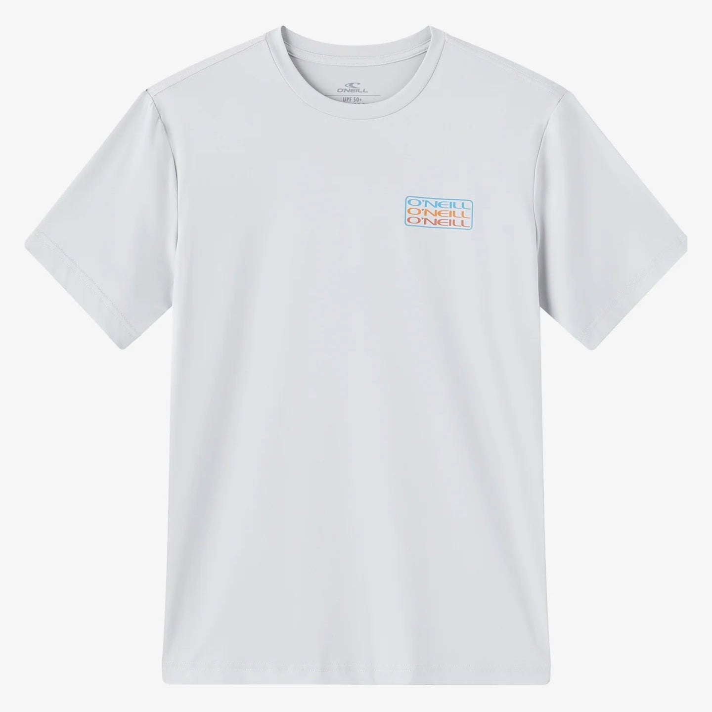 Oneill Men's Triple Stack UPF SS RASH GUARD TEE - Light Grey Rashguard Sun Protection