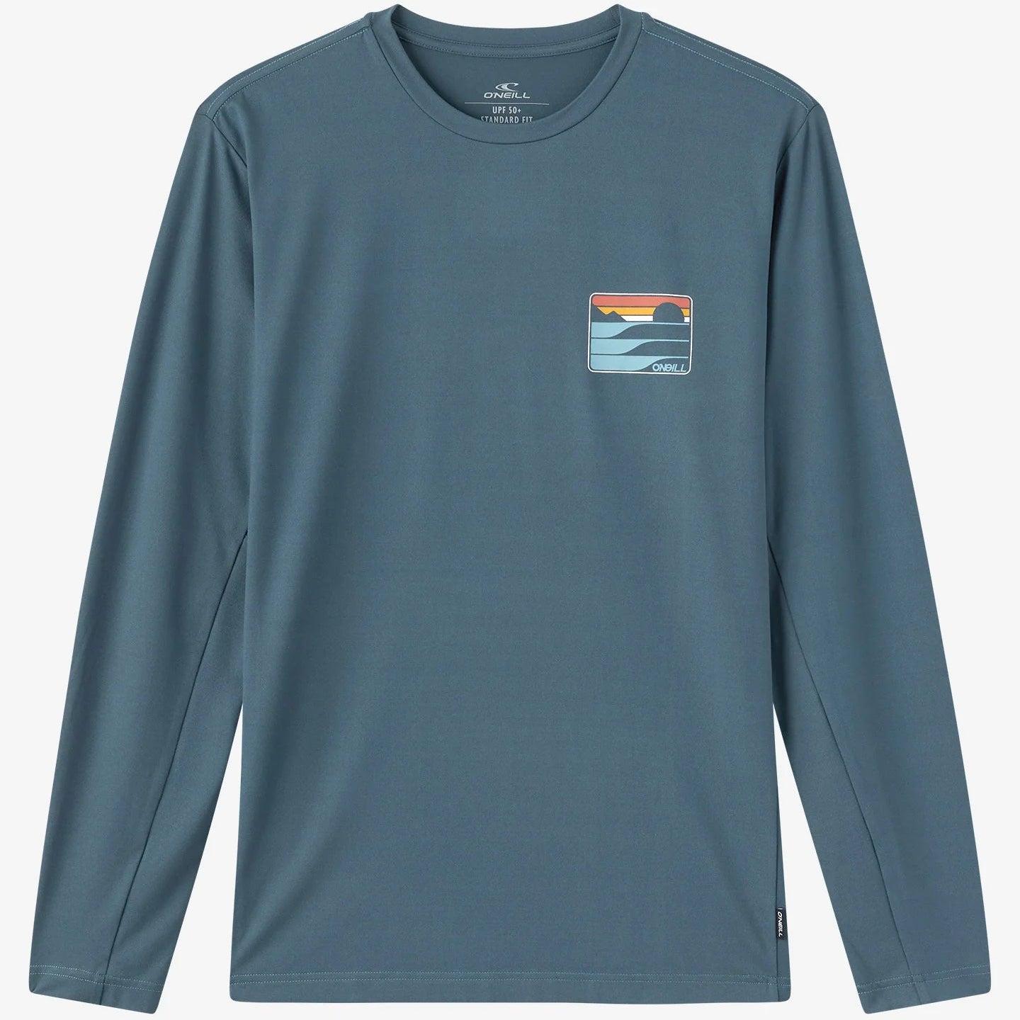 Oneill Men's Dawn UPF LS RASH GUARD TEE - Dark Slate Rashguard Sun Protection