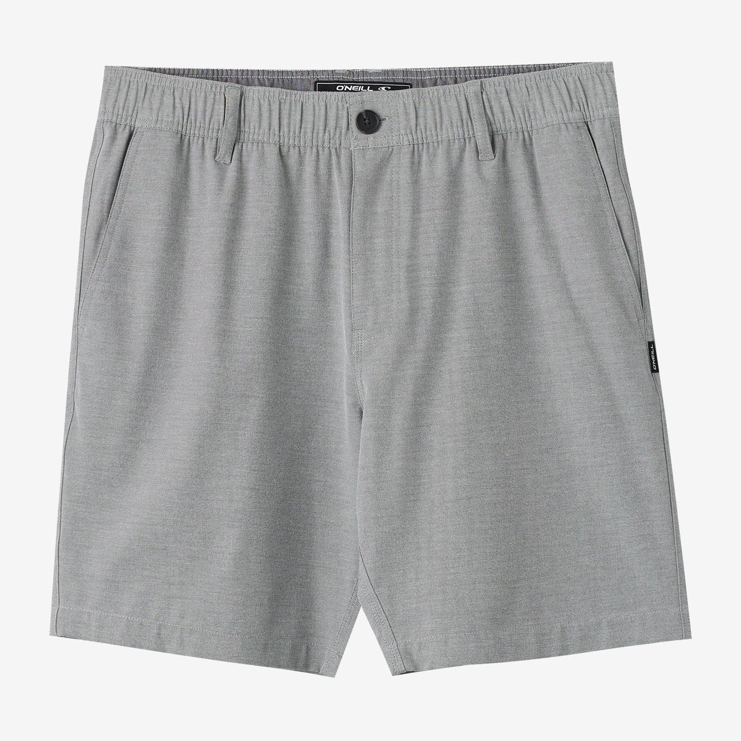 Oneill Reserve Light Check Elastic Waist 18" Shorts - Dark Shadow Mens Shorts