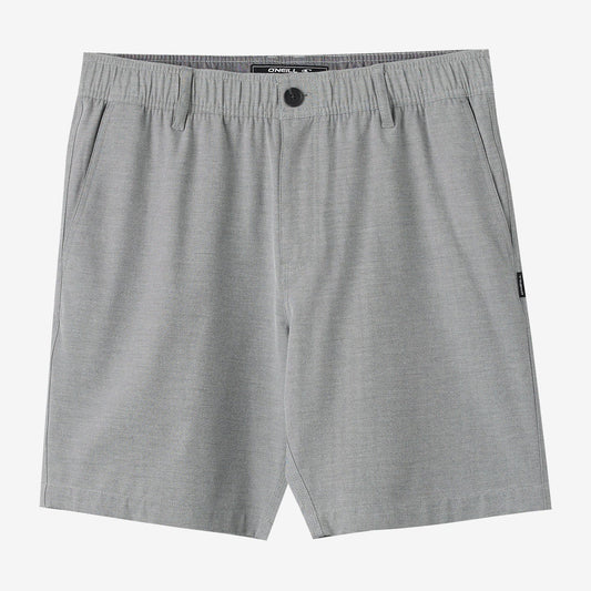 Oneill Reserve Light Check Elastic Waist 18" Shorts - Dark Shadow Mens Shorts