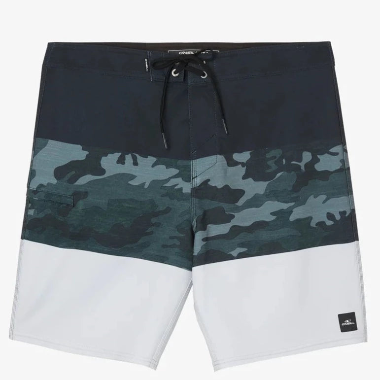 O'Neill Hyperfreak Heat Block 19" Boardshorts - Black Camo Mens Boardshorts