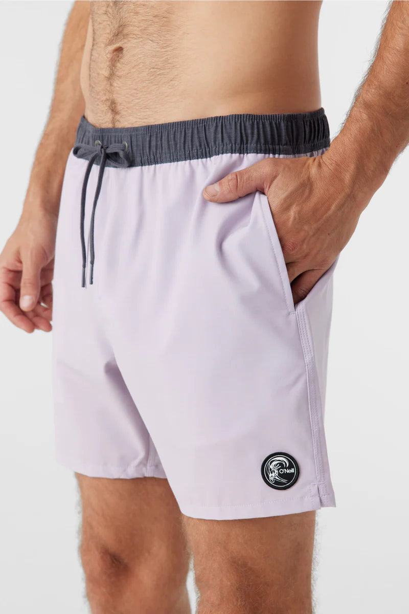 O'Neill OG Solid Volley Shorts 16" - Purple Iris Mens Boardshorts