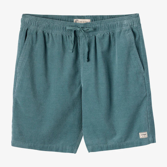 Oneill OG Cord Elastic Waist 18" Shorts - Stormy Sea Mens Shorts