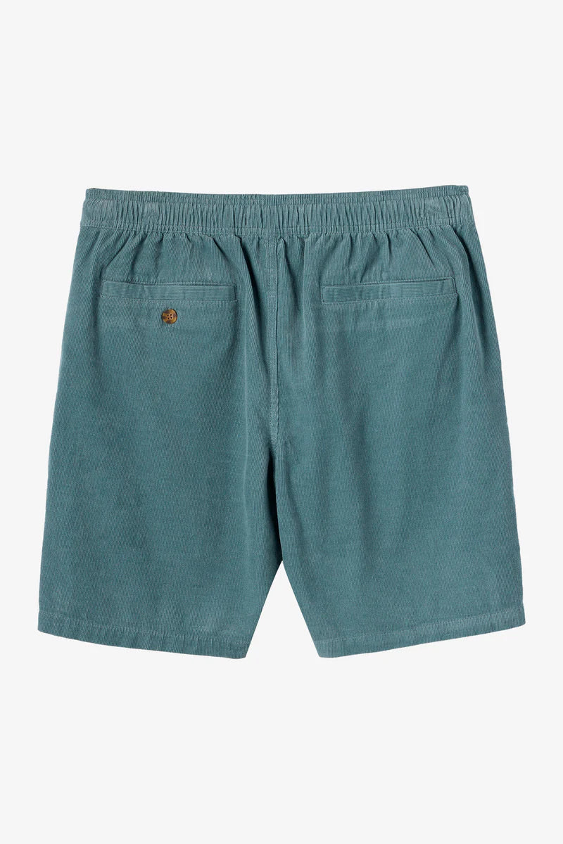 Oneill OG Cord Elastic Waist 18" Shorts - Stormy Sea Mens Shorts