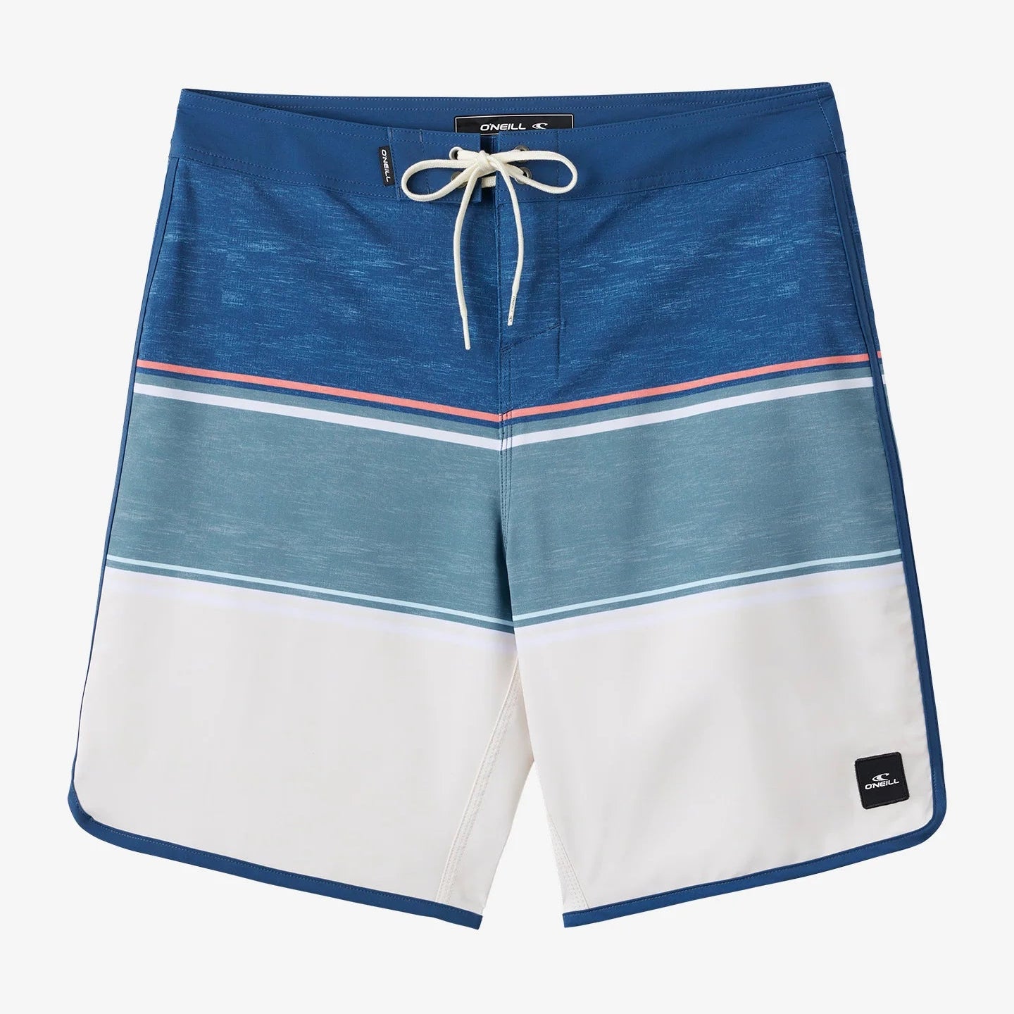O'Neill Lennox Scallop 19" Boardshorts 20" - Cream 2 Mens Boardshorts