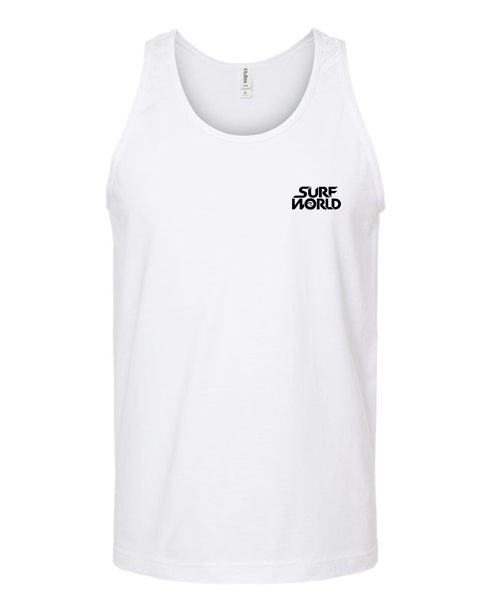 Surf World Flats Boat Florida Flag Tank Top - White Mens T Shirt