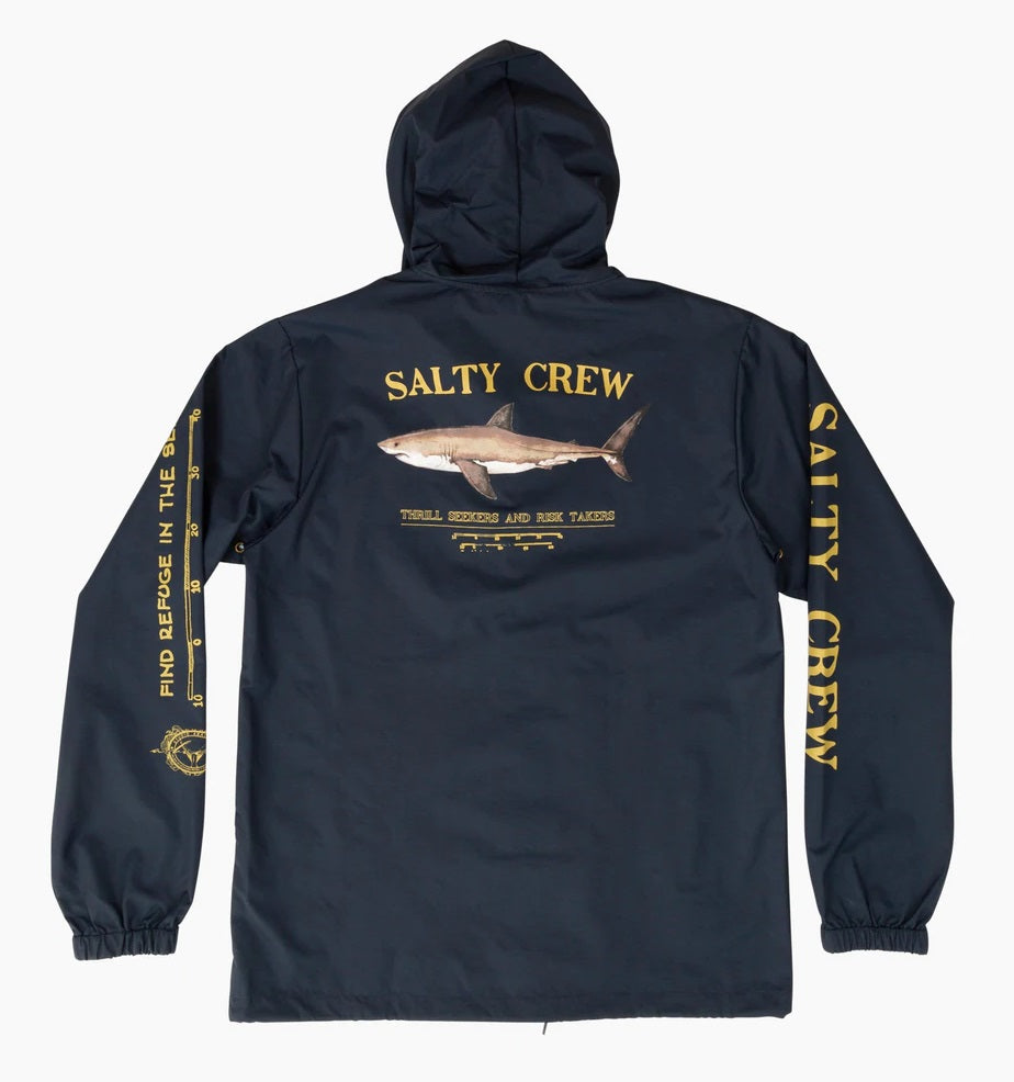 Salty Crew Bruce Snap Jacket - Navy mens jacket