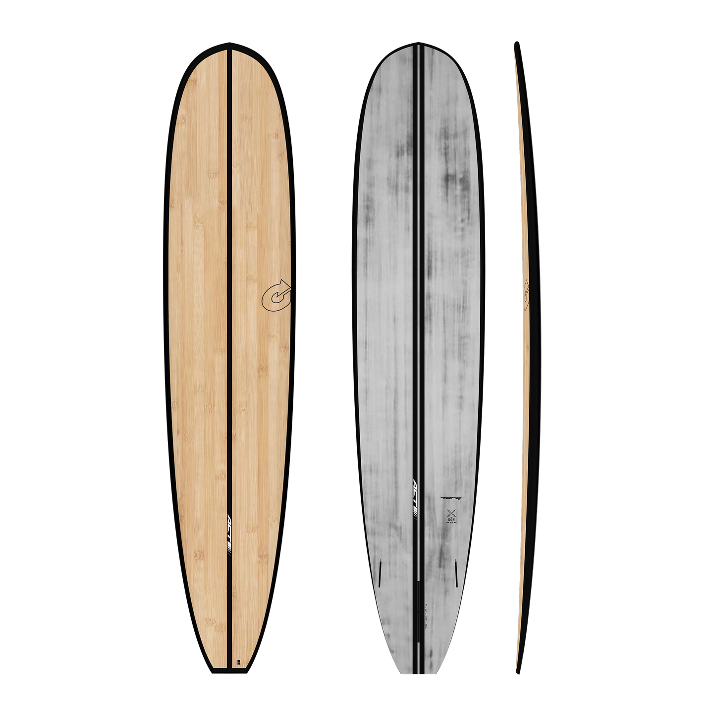 Torq 9'1 ACT Noserider High Performance Longboard Surfboard - Bamboo Black Rails Surfboard