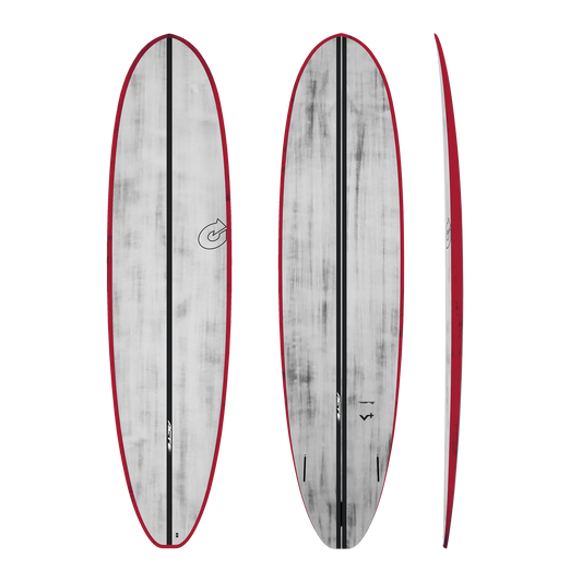 Torq ACT V+ Carbon Fiber Surfboard 8’0 x 22 7/8” x 3 1/4” 68 ltr -Red Rails Surfboard