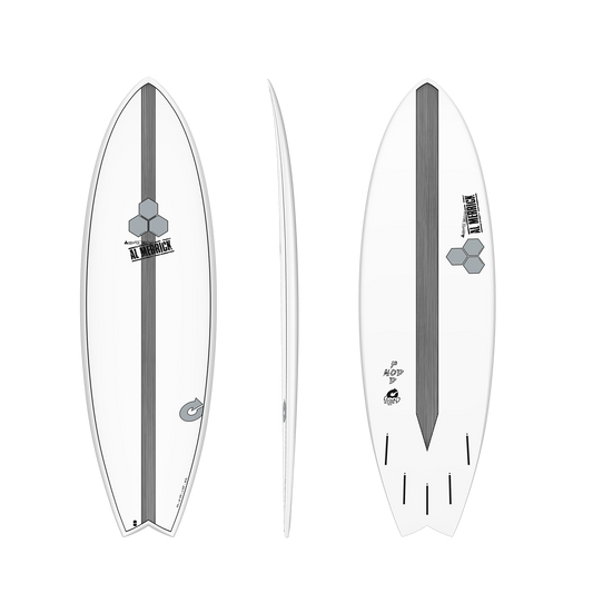 Torq Channel Islands Colab Al Merrick Pod Mod 6'2" Epoxy Surfboard - White Rails Surfboard