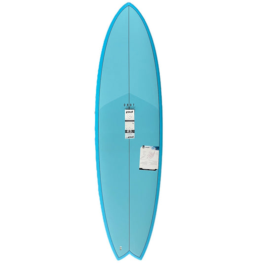 Torq 6'3" Mod Fish Surfboard - Deep Turq Pattern Surfboard