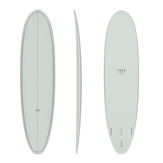 Torq 8'2" V+ Funboard TET Epoxy Surfboard - Olive pattern Surfboard