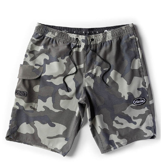 Vissla Eco-lastic Long Sets 21" Camo BoardShorts- Camo Mens Boardshorts